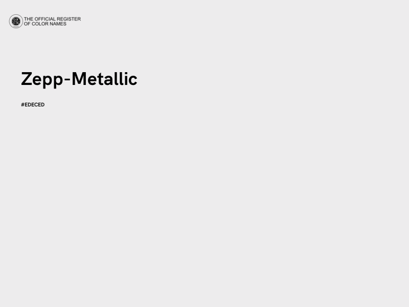#EDECED - Zepp-Metallic color image