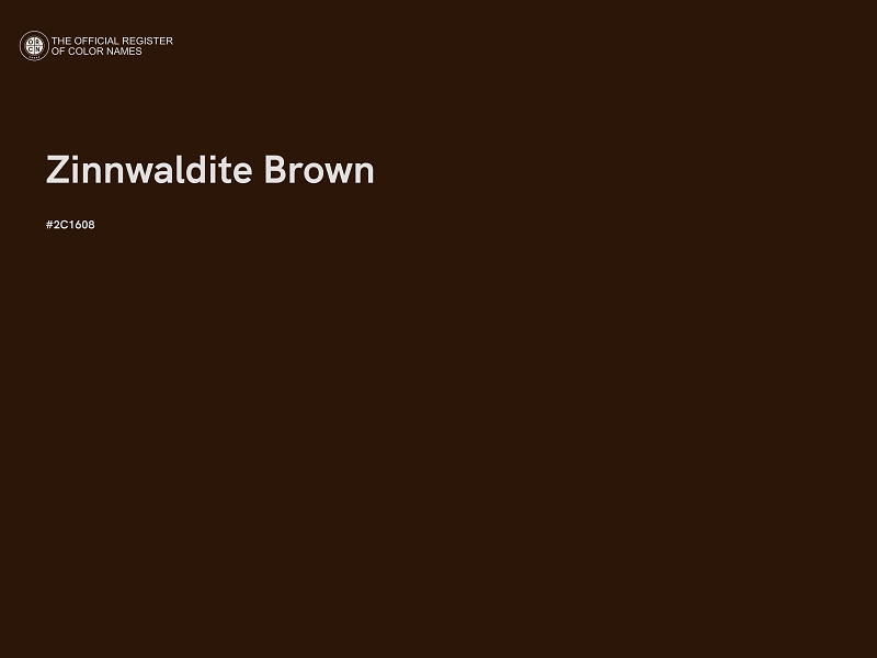#2C1608 - Zinnwaldite Brown color image